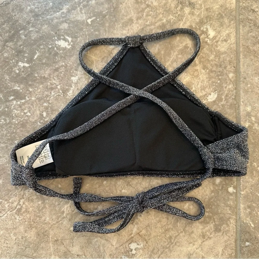Wild Fable Silver Metallic Halter Bikini size XS | XXS